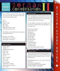 German Conversation Il (Speedy Study Guides)