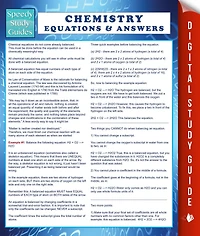 Chemistry Equations & Answers