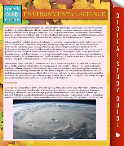 Environmental Science (Speedy Study Guides)