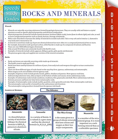 Rocks and Minerals (Speedy Study Guide)
