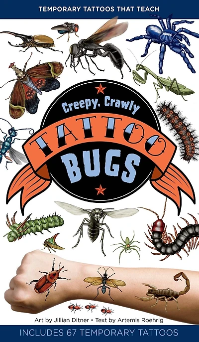 Creepy, Crawly Tattoo Bugs: 60 Temporary Tattoos That Teach