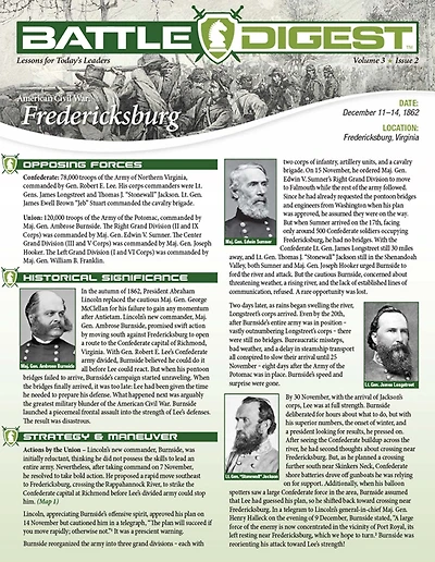 Battle Digest: Fredericksburg