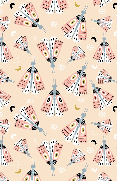 Moths and Moonlight (Blank Lined Journal)