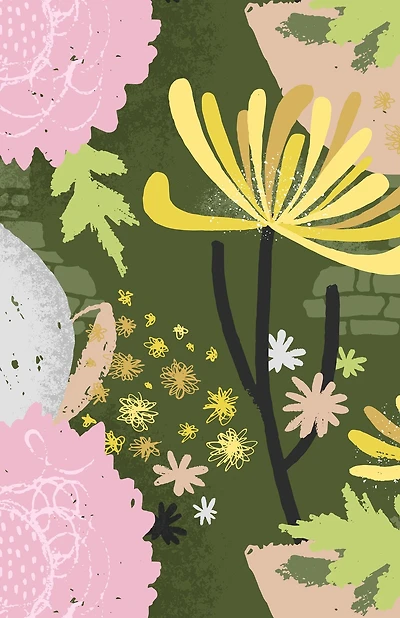 Chrysanthemum (Blank Lined Journal)
