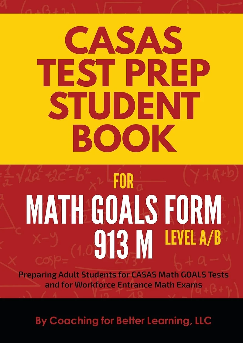 CASAS Test Prep Student Book for Math GOALS Form M Level A/B