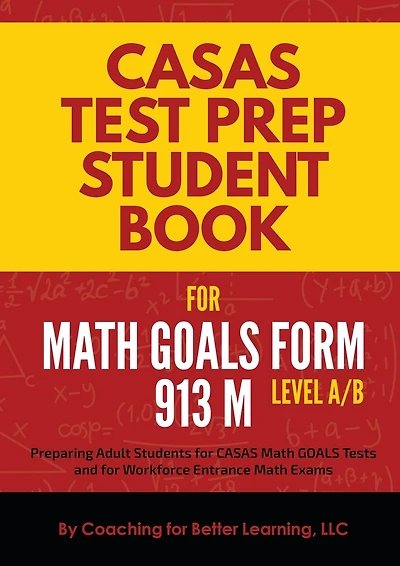 CASAS Test Prep Student Book for Math GOALS Form M Level A/B
