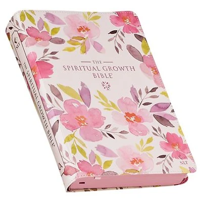 The Spiritual Growth Bible, Study Bible, NLT - New Living Translation Holy Bible, Faux Leather
