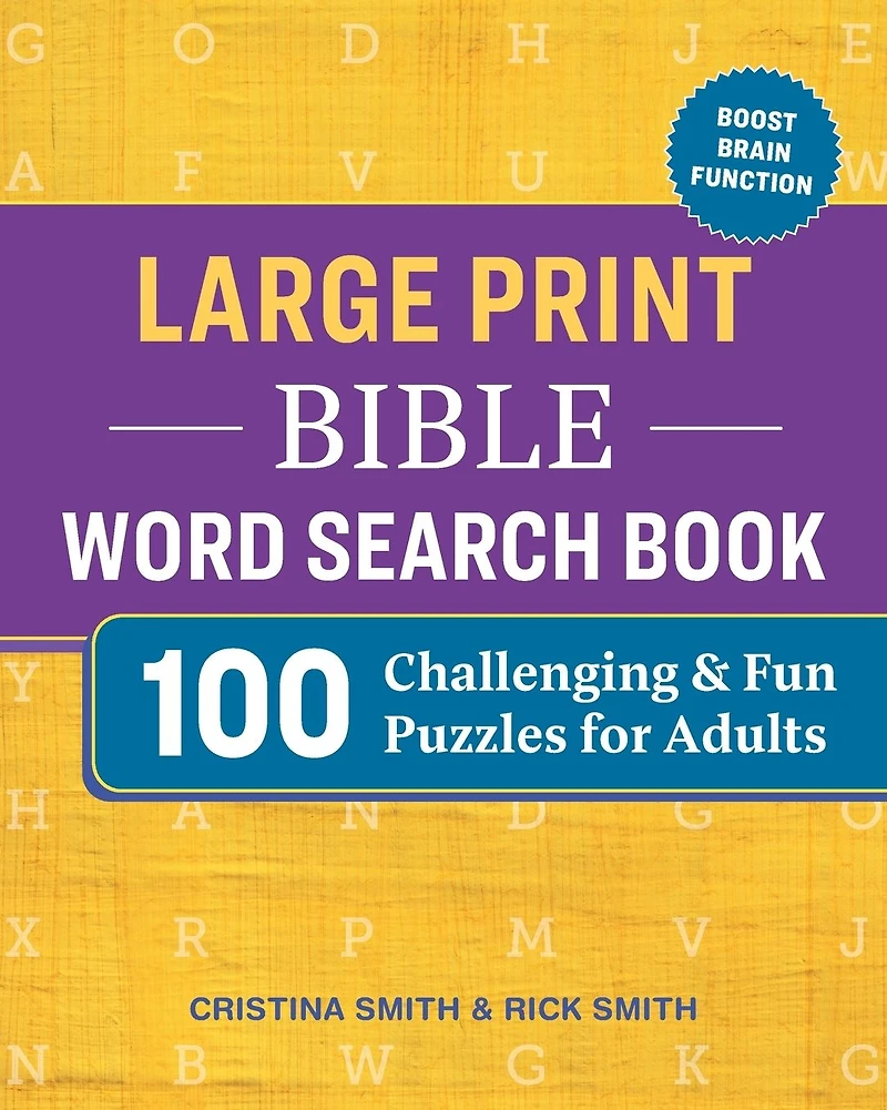 Large Print Bible Word Search Book: 100 Challenging and Fun Puzzles for Adults