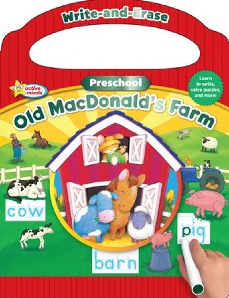 Active Minds Write-and-Erase Preschool Old MacDonald's Farm