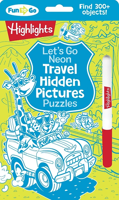Let's Go Neon Travel Hidden Pictures Puzzles