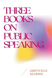 Three Books on Public Speaking