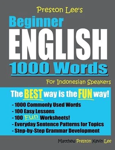 Preston Lee's Beginner English 1000 Words For Indonesian Speakers