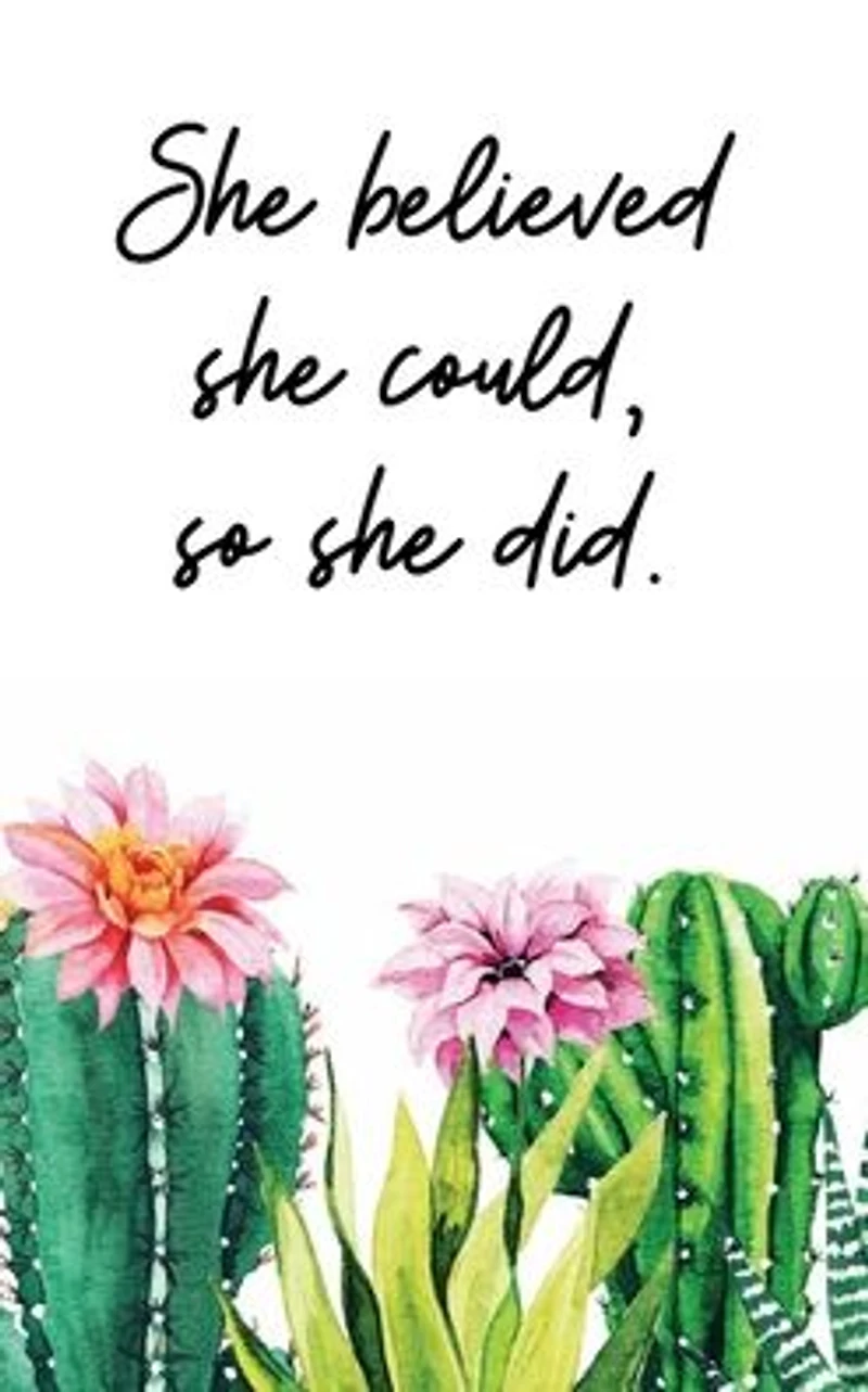 Hardcover Journal - She Believed She Could Inspirational Quote Notebook Journal: Hardcover Notebook For Women Empowering Books And Gifts For Teens Affirmation Scripting Journal