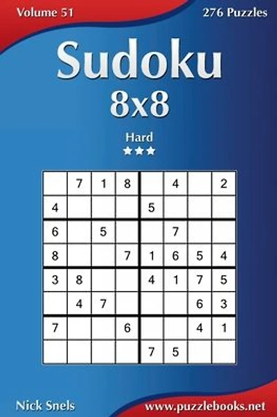 Sudoku 8x8 - Hard - Volume 51 - 276 Puzzles