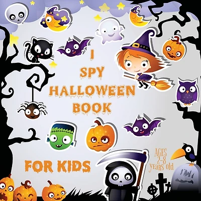 I Spy Halloween Book for Kids Ages 2-8