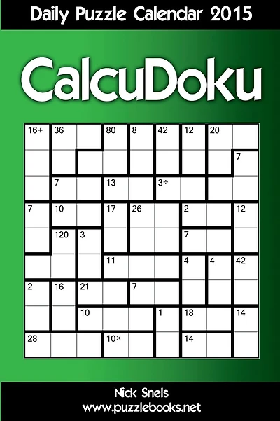 Daily CalcuDoku Puzzle Calendar 2015