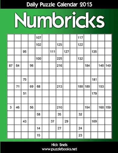 Daily Numbricks Puzzle Calendar 2015