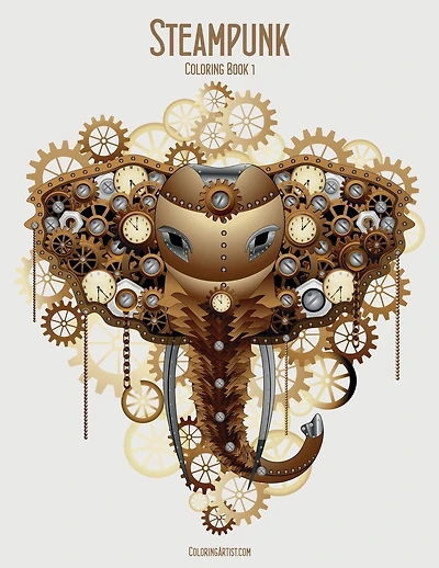 Steampunk Coloring Book 1