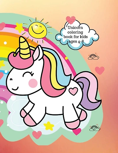 Unicorn coloring book: For kids ages 4-8,unicorns in fairy tale land.