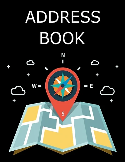 Address Book with Tabs: Large Print Address Books, A Personal Organizer for Addresses, Social Media Handles and Notes