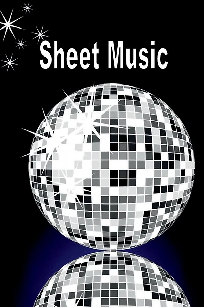 Blank Sheet Music Notebook - Disco Ball: Title: Bronze