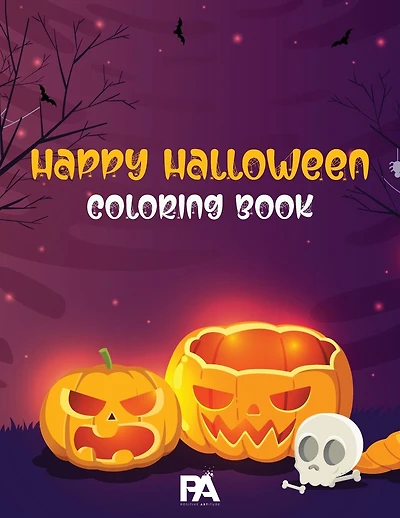 Happy Halloween Coloring Book for Kids: 100 Halloween Designs Including Witches, Pumpkins, Ghosts and Many More!