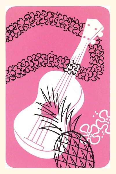 Vintage Journal Ukulele and Pineapple