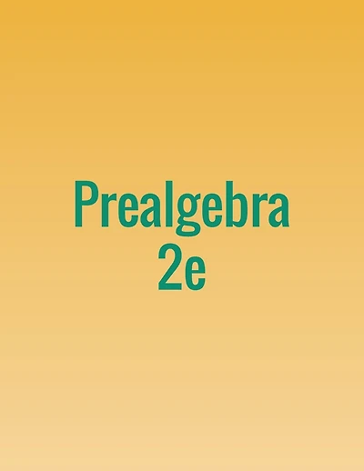 Prealgebra 2e