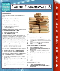 English Fundamentals 3 (Speedy Study Guides)