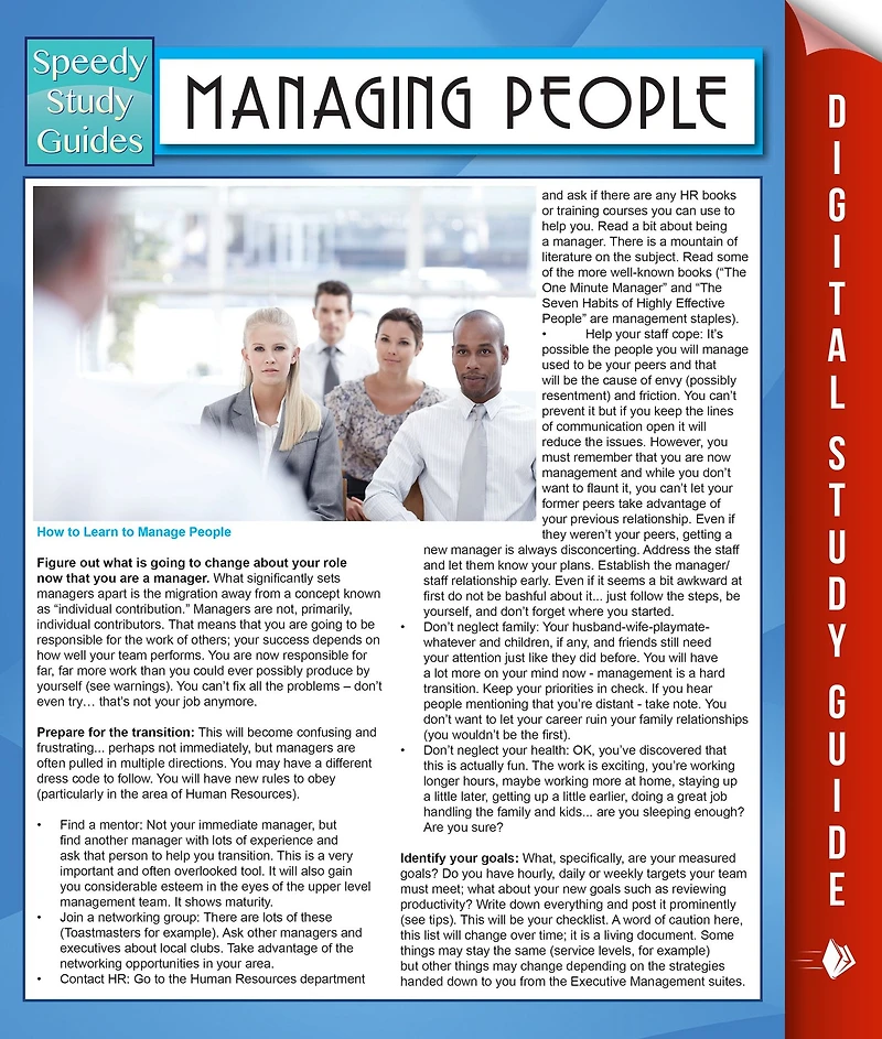 Managing People (Speedy Study Guides)
