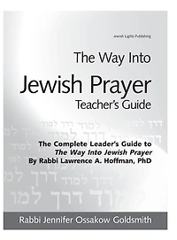 The Way Into Jewish Prayer Teacher's Guide