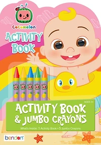Cocomelon Activity Book with Jumbo Crayons