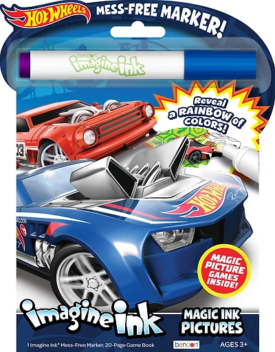 Hot Wheels Magic Ink Book