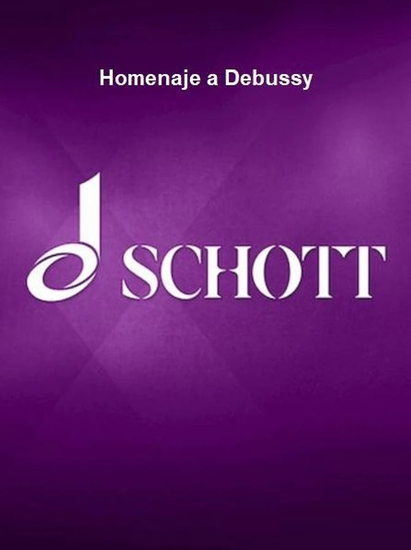 Homenaje a Debussy (Tribute to Debussy) for Guitar