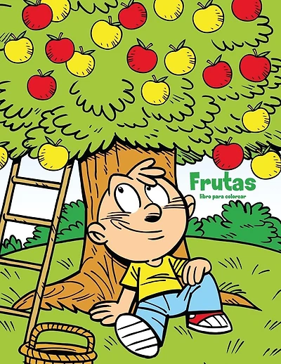 Frutas libro para colorear 1