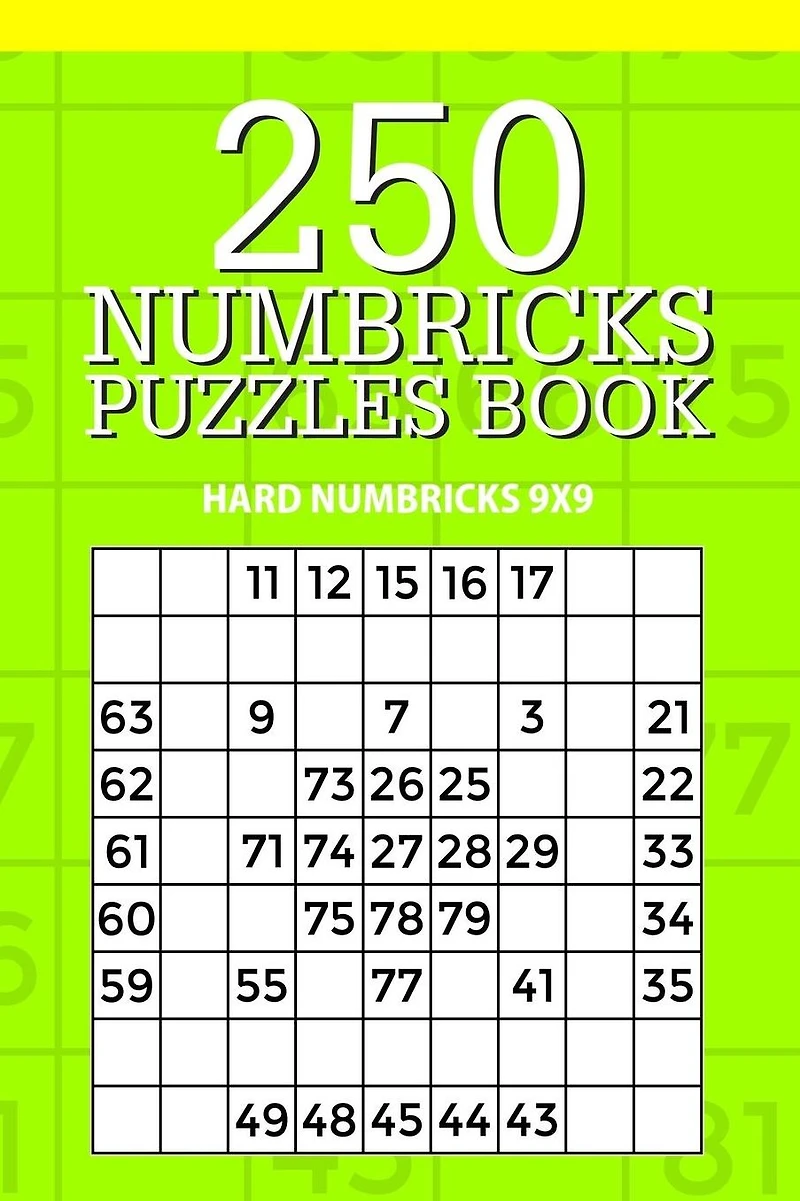 250 Numbricks Puzzle Book: Hard Numbricks 9x9