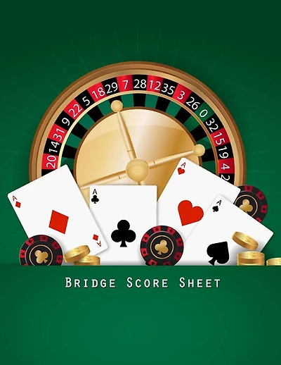 Bridge Score Sheet: Bridge Scoring Game Record Level Keeper Book, Bridge Score, Bridge Scoresheet lets you track your whole afternoon play, Size 8.5 x 11 Inch, 100 Pages