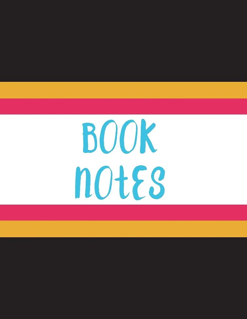 Book Notes: Black band cover, 82 pages, 8.5"x11", glossy