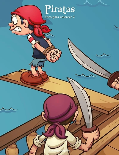Piratas libro para colorear