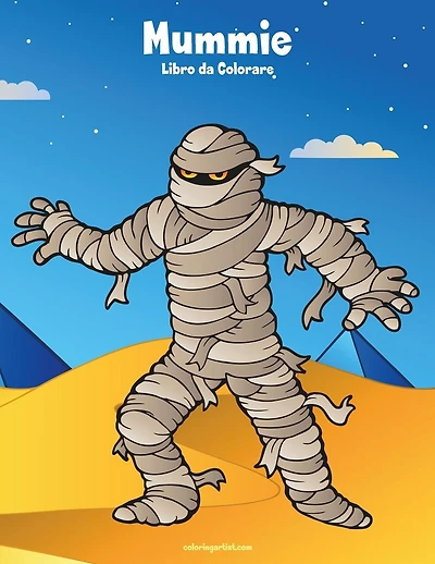 Mummie Libro da Colorare 1