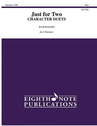 Just for Two -- Character Duets: 2 Clarinets, Part(s)