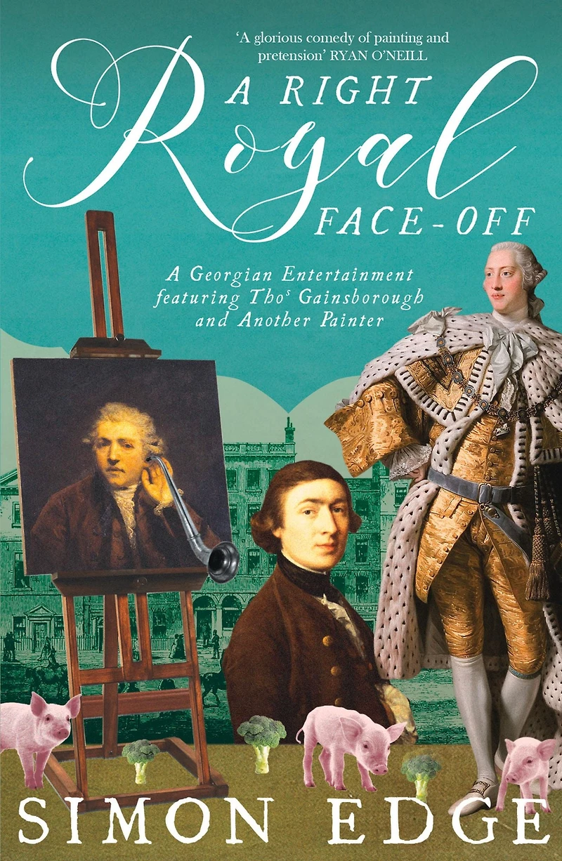 A Right Royal Face-Off: Georgian Comedy Featuring Thomas Gainsborough and Another Painter