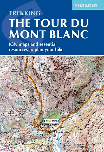 Tour du Mont Blanc map Booklet: 1:25,000 IGN route booklet