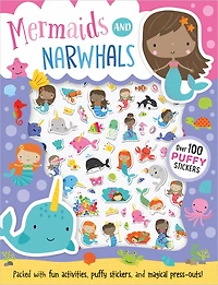 Puffy Stickers Mermaids and Narwhals