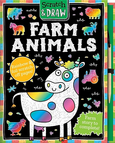 Scratch and Draw Farm Animals
