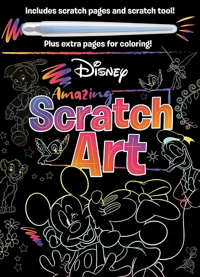 Disney - Amazing Scratch Art: with Scratch Tool and Coloring Pages