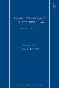 Finnish Yearbook of International Law, Volume 24, 2014