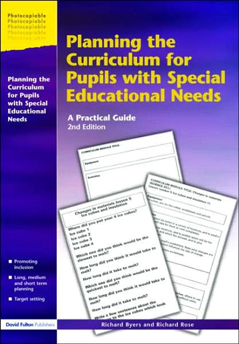 Planning the Curriculum for Pupils with Special Educational Needs: A Practical Guide