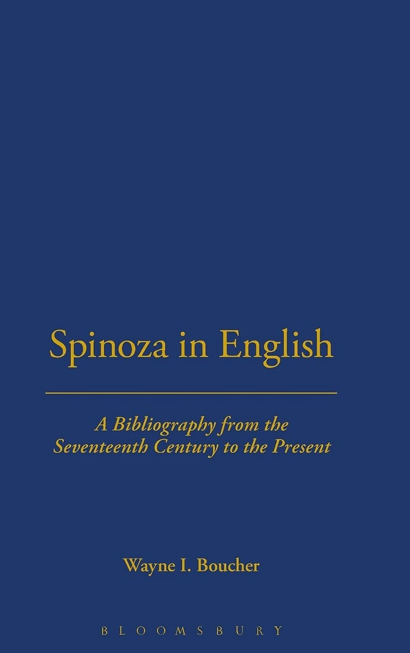 Spinoza In English, A Bibliography