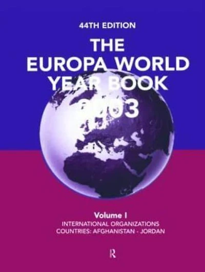 Europa World Year Bk 2003 V1